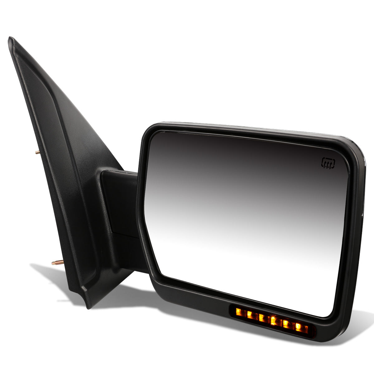 RETROVISORES EXTENDIBLES TOWING MIRROR - 04-14 FORD F-150 - RIGHT - POWERED W/ HEATED - AMBER SIGNAL - CHROME