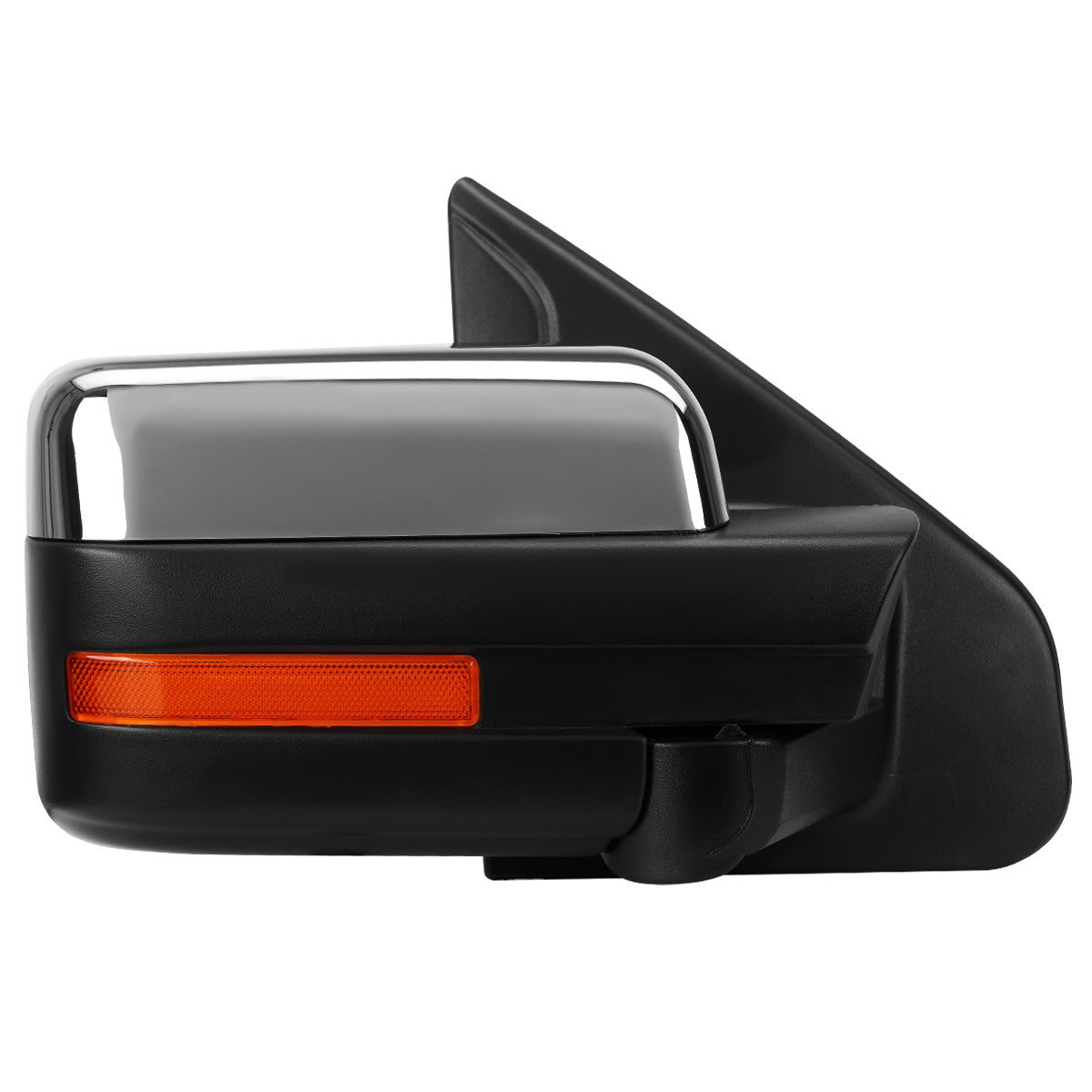 RETROVISORES EXTENDIBLES TOWING MIRROR - 04-14 FORD F-150 - RIGHT - POWERED W/ HEATED - AMBER SIGNAL - CHROME