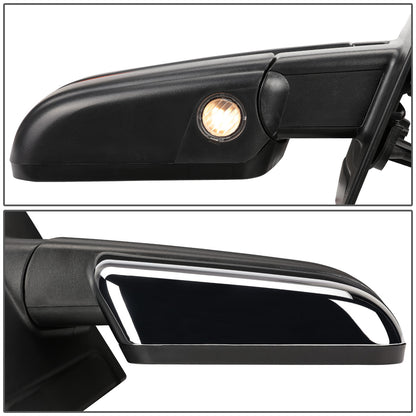 RETROVISORES EXTENDIBLES TOWING MIRROR - 04-14 FORD F-150 - RIGHT - POWERED W/ HEATED - AMBER SIGNAL - CHROME