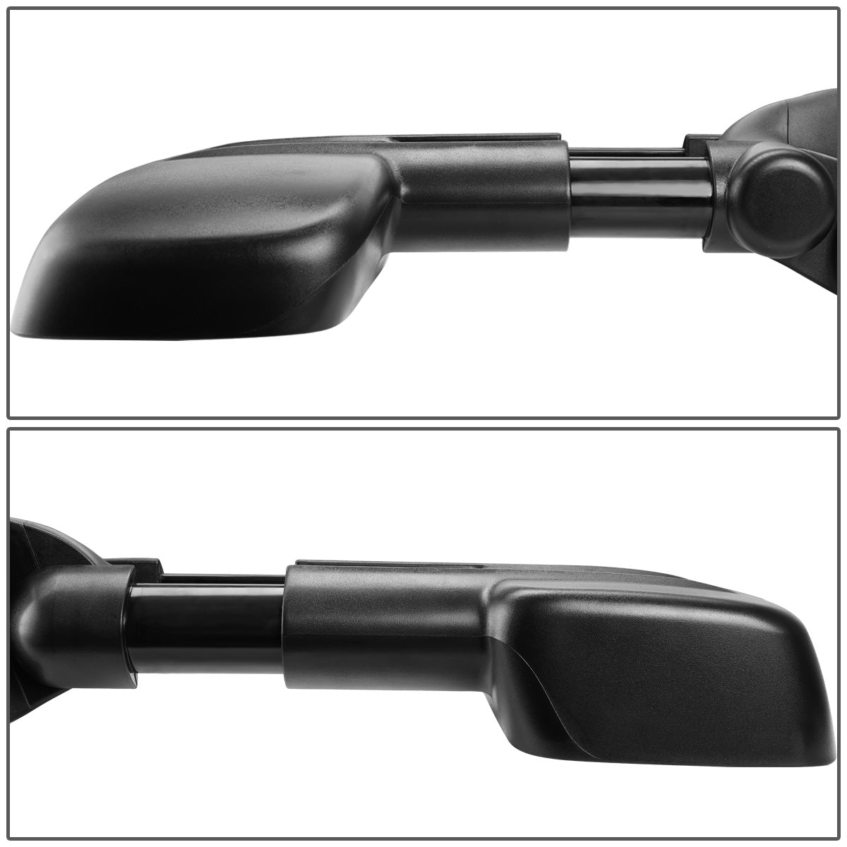 RETROVISORES EXTENDIBLES TOWING MIRROR - 99-02 CHEVY SILVERADO 1500, 2500, 3500, GMC SIERRA 1500, 2500, 3500 / 00-02 CHEVY TAHOE, CHEVY SUBURBAN 1500, 2500, GMC YUKON - RIGHT - POWERED W/ HEATED W/O SIGNAL - BLACK