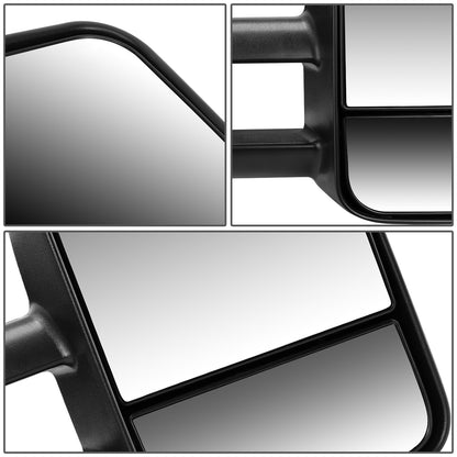 RETROVISORES EXTENDIBLES TOWING MIRROR - 99-02 CHEVY SILVERADO 1500, 2500, 3500, GMC SIERRA 1500, 2500, 3500 / 00-02 CHEVY TAHOE, CHEVY SUBURBAN 1500, 2500, GMC YUKON - RIGHT - POWERED W/ HEATED W/O SIGNAL - BLACK