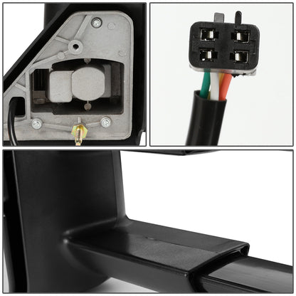 RETROVISORES EXTENDIBLES TOWING MIRROR - 88-98 CHEVY C/K 1500, GMC C/K 1500 / 88-00 CHEVY C/K 2500, K3500 , GMC C/K 2500, K3500 / 88-02 CHEVY C3500, GMC C3500 / 92-99 CHEVY SUBURBAN, GMC YUKON / 95-99 CHEVY TAHOE - LEFT - POWERED W/O HEATED W/O SIGNAL -