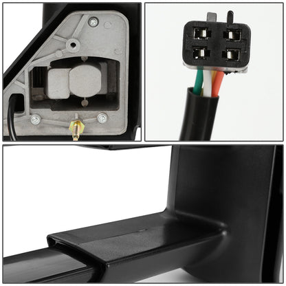 RETROVISORES EXTENDIBLES TOWING MIRROR - 88-98 CHEVY C/K 1500, GMC C/K 1500 / 88-00 CHEVY C/K 2500, K3500 , GMC C/K 2500, K3500 / 88-02 CHEVY C3500, GMC C3500 / 92-99 CHEVY SUBURBAN, GMC YUKON / 95-99 CHEVY TAHOE - RIGHT - POWERED W/O HEATED W/O SIGNAL -