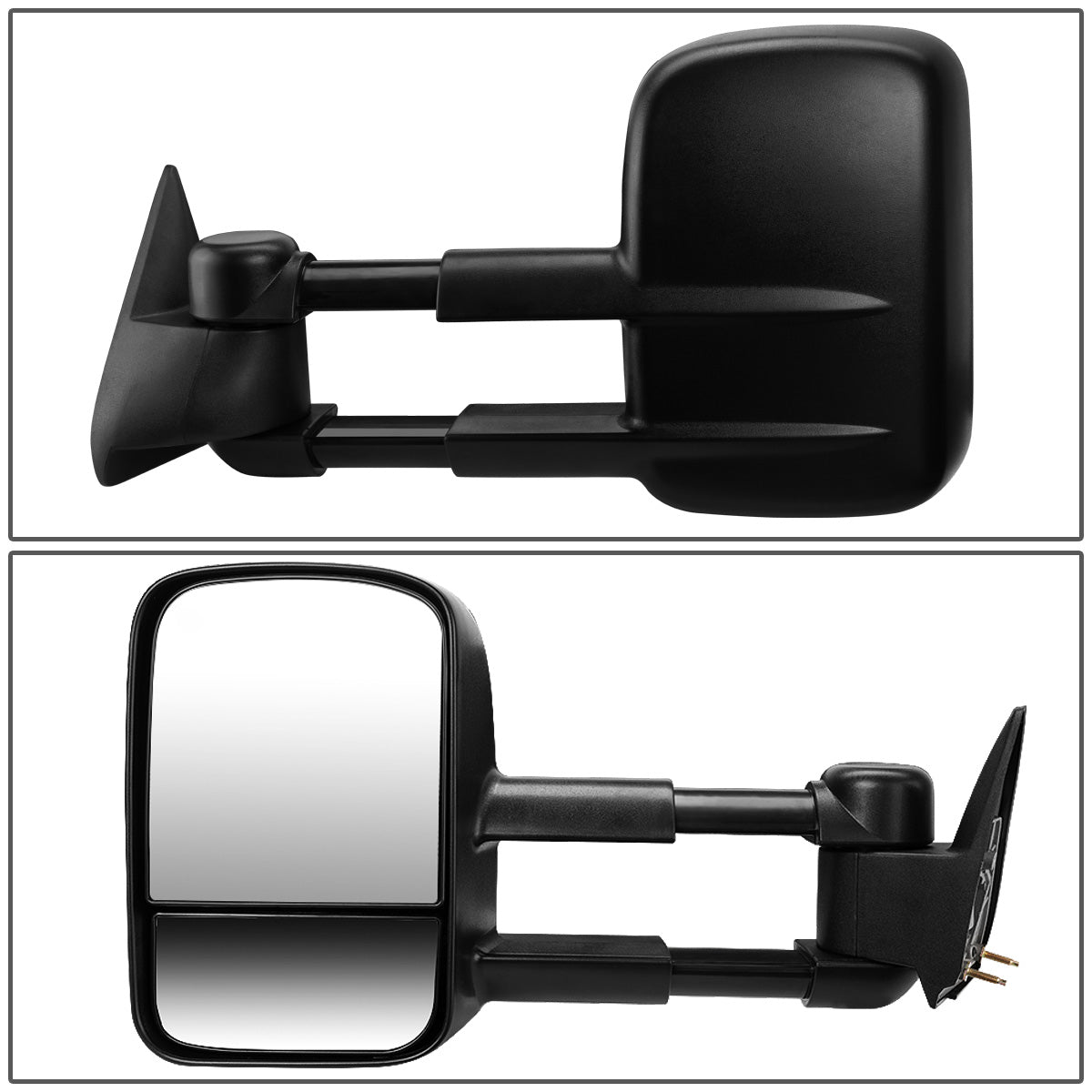 RETROVISORES EXTENDIBLES TOWING MIRROR - 88-98 CHEVY C/K 1500, GMC C/K 1500 / 88-00 CHEVY C/K 2500, K3500 , GMC C/K 2500, K3500 / 88-02 CHEVY C3500, GMC C3500 / 92-99 CHEVY SUBURBAN, GMC YUKON / 95-99 CHEVY TAHOE - LEFT - MANUAL W/O HEATED W/O SIGNAL -