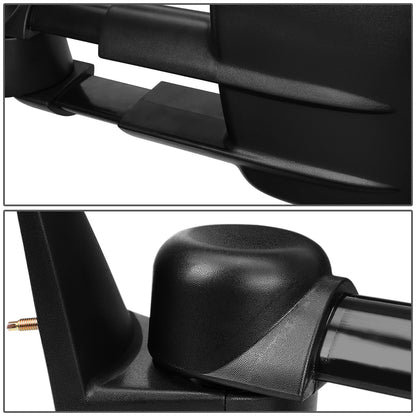 RETROVISORES EXTENDIBLES TOWING MIRROR - 88-98 CHEVY C/K 1500, GMC C/K 1500 / 88-00 CHEVY C/K 2500, K3500 , GMC C/K 2500, K3500 / 88-02 CHEVY C3500, GMC C3500 / 92-99 CHEVY SUBURBAN, GMC YUKON / 95-99 CHEVY TAHOE - LEFT - MANUAL W/O HEATED W/O SIGNAL -