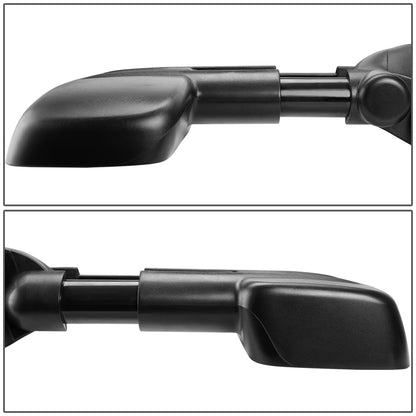 RETROVISORES EXTENDIBLES TOWING MIRROR - 88-98 CHEVY C/K 1500, GMC C/K 1500 / 88-00 CHEVY C/K 2500, K3500 , GMC C/K 2500, K3500 / 88-02 CHEVY C3500, GMC C3500 / 92-99 CHEVY SUBURBAN, GMC YUKON / 95-99 CHEVY TAHOE - RIGHT - MANUAL W/O HEATED W/O SIGNAL -
