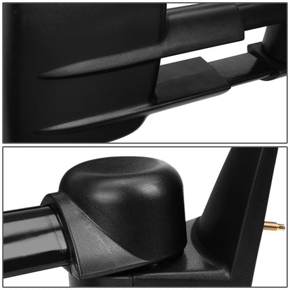 RETROVISORES EXTENDIBLES TOWING MIRROR - 88-98 CHEVY C/K 1500, GMC C/K 1500 / 88-00 CHEVY C/K 2500, K3500 , GMC C/K 2500, K3500 / 88-02 CHEVY C3500, GMC C3500 / 92-99 CHEVY SUBURBAN, GMC YUKON / 95-99 CHEVY TAHOE - RIGHT - MANUAL W/O HEATED W/O SIGNAL -