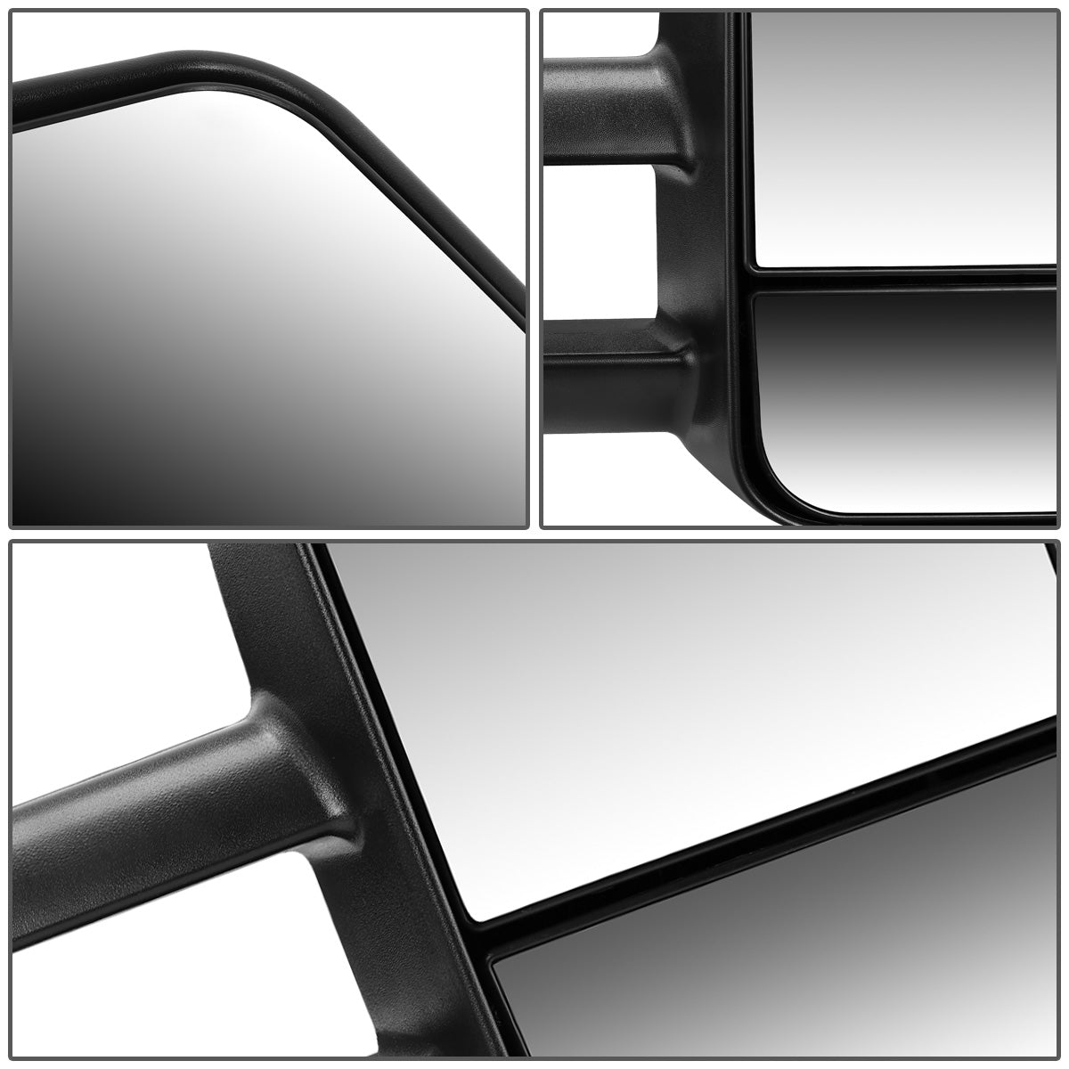 RETROVISORES EXTENDIBLES TOWING MIRROR - 88-98 CHEVY C/K 1500, GMC C/K 1500 / 88-00 CHEVY C/K 2500, K3500 , GMC C/K 2500, K3500 / 88-02 CHEVY C3500, GMC C3500 / 92-99 CHEVY SUBURBAN, GMC YUKON / 95-99 CHEVY TAHOE - RIGHT - MANUAL W/O HEATED W/O SIGNAL -