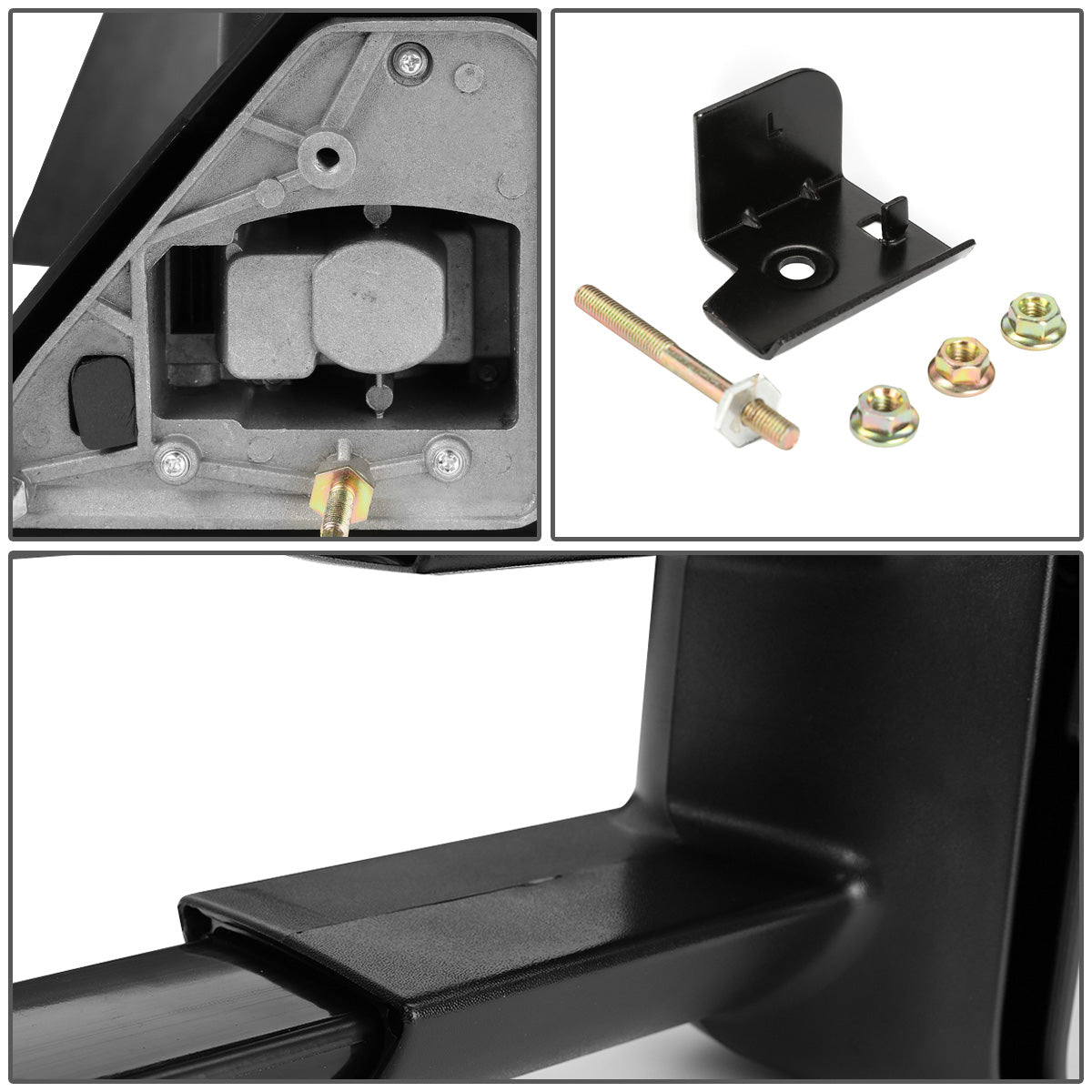 RETROVISORES EXTENDIBLES TOWING MIRROR - 88-98 CHEVY C/K 1500, GMC C/K 1500 / 88-00 CHEVY C/K 2500, K3500 , GMC C/K 2500, K3500 / 88-02 CHEVY C3500, GMC C3500 / 92-99 CHEVY SUBURBAN, GMC YUKON / 95-99 CHEVY TAHOE - RIGHT - MANUAL W/O HEATED W/O SIGNAL -