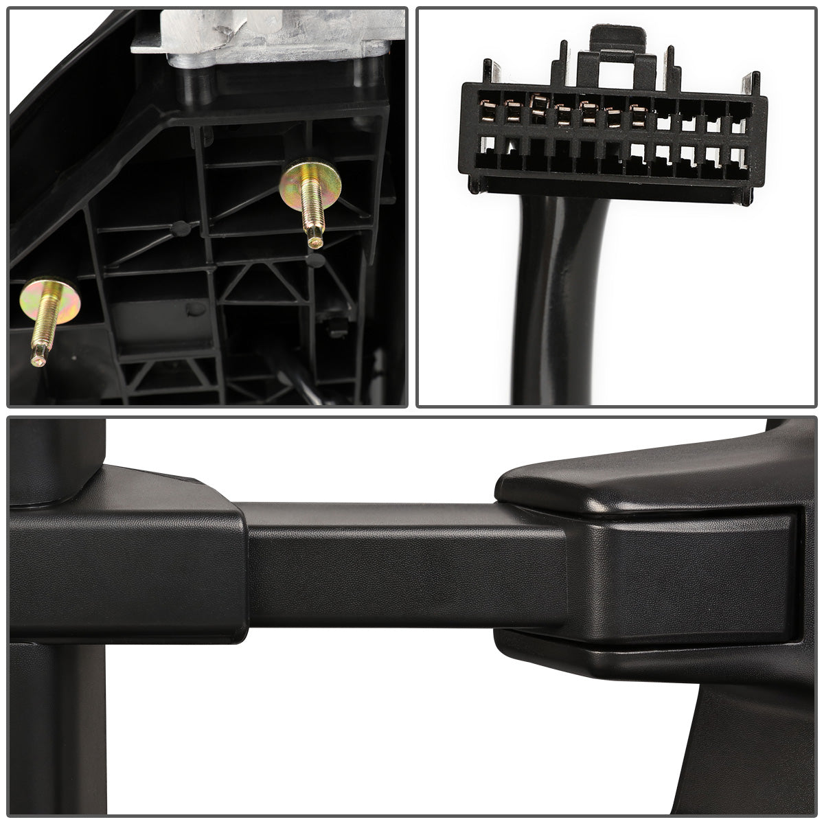 RETROVISORES EXTENDIBLES TOWING MIRROR - 08-16 FORD F-250, F-350, F-450, F-550 - SUPER DUTY - PAIR - POWERED W/ HEATED - LED AMBER SIGNAL - BLACK