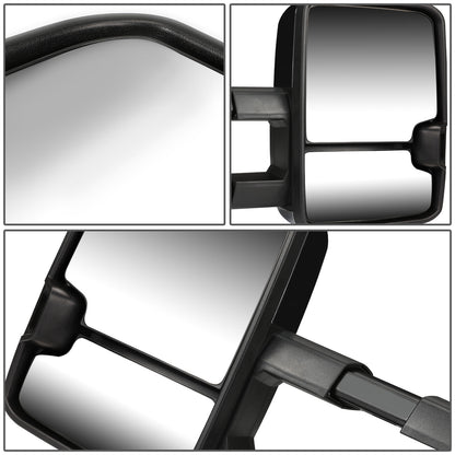 RETROVISORES EXTENDIBLES TOWING MIRROR - 07-13 CHEVY SILVERADO 1500, GMC SIERRA 1500, CHEVY AVALANCHE / 07-14 CHEVY SILVERADO 2500, 3500HD, CHEVY SUBURBAN 1500, 2500, CHEVY TAHOE, GMC SIERRA 2500HD, 3500HD, GMC YUKON XL 1500, 2500, GMC YUKON - PAIR -