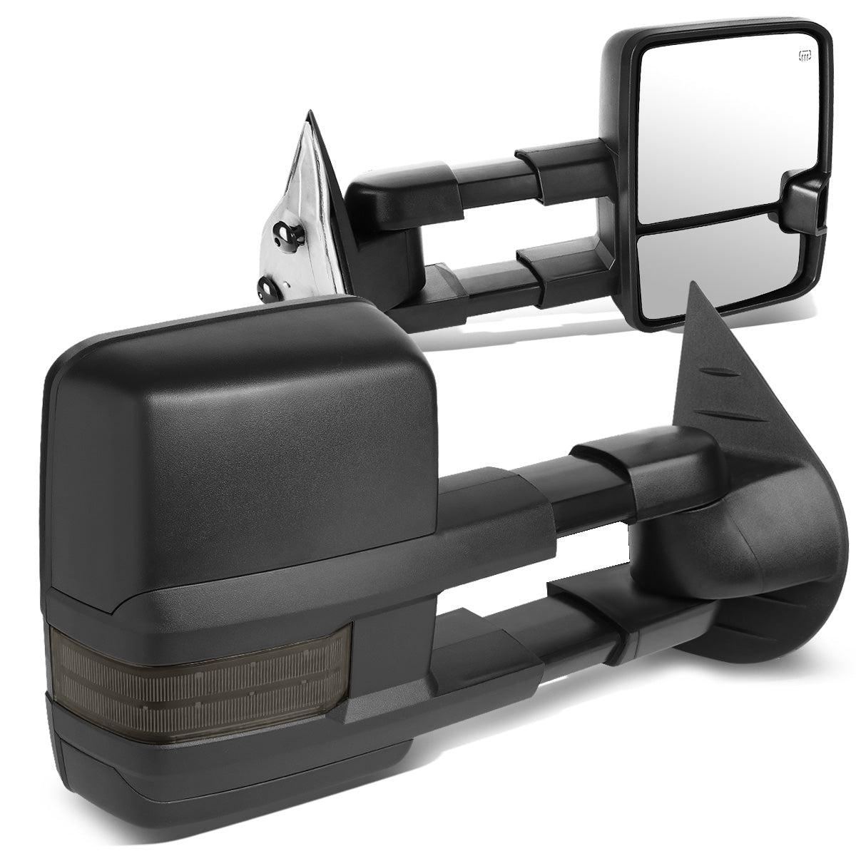 RETROVISORES EXTENDIBLES TOWING MIRROR - 07-13 CHEVY SILVERADO 1500, 1500HD, 2500, 2500HD, GMC SIERRA 1500, 1500HD, 2500, 2500HD, CHEVY SUBURBAN 1500, 2500, GM YUKON, YUKON XL 1500, XL 2500, CHEVY AVALANCHE, CHEVY TAHOE, CADILLAC ESCALADE / 07-14 CHEVY