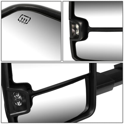 RETROVISORES EXTENDIBLES TOWING MIRROR - 07-13 CHEVY SILVERADO 1500, 1500HD, 2500, 2500HD, GMC SIERRA 1500, 1500HD, 2500, 2500HD, CHEVY SUBURBAN 1500, 2500, GM YUKON, YUKON XL 1500, XL 2500, CHEVY AVALANCHE, CHEVY TAHOE, CADILLAC ESCALADE / 07-14 CHEVY