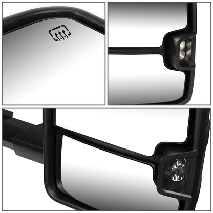 RETROVISORES EXTENDIBLES TOWING MIRROR - 07-13 CHEVY SILVERADO 1500, 1500HD, 2500, 2500HD, GMC SIERRA 1500, 1500HD, 2500, 2500HD, CHEVY SUBURBAN 1500, 2500, GM YUKON, YUKON XL 1500, XL 2500, CHEVY AVALANCHE, CHEVY TAHOE, CADILLAC ESCALADE / 07-14 CHEVY
