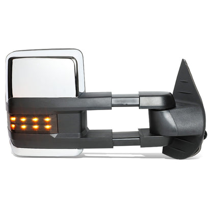 RETROVISORES EXTENDIBLES TOWING MIRROR - 07-13 CHEVY SILVERADO 1500, 1500HD, 2500, 2500HD, GMC SIERRA 1500, 1500HD, 2500, 2500HD, CHEVY SUBURBAN 1500, 2500, GM YUKON, YUKON XL 1500, XL 2500, CHEVY AVALANCHE, CHEVY TAHOE, CADILLAC ESCALADE / 07-14 CHEVY