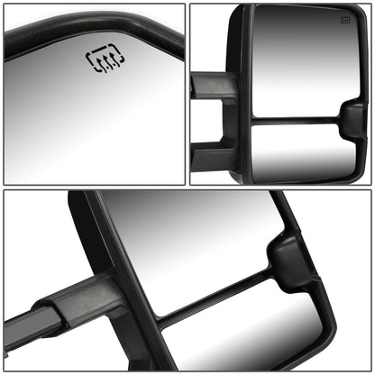 RETROVISORES EXTENDIBLES TOWING MIRROR - 07-13 CHEVY SILVERADO 1500, 1500HD, 2500, 2500HD, GMC SIERRA 1500, 1500HD, 2500, 2500HD, CHEVY SUBURBAN 1500, 2500, GM YUKON, YUKON XL 1500, XL 2500, CHEVY AVALANCHE, CHEVY TAHOE, CADILLAC ESCALADE / 07-14 CHEVY