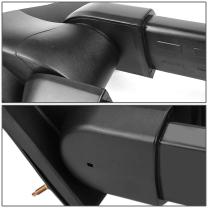 RETROVISORES EXTENDIBLES TOWING MIRROR - 99-06 CHEVY SILVERADO, GMC SIERRA / 00-06 CHEVY SUBURBAN, CHEVY TAHOE, GMC YUKON / 02-06 CHEVY AVALANCHE, CADILLAC ESCALADE - LEFT - POWERED W/ HEATED - LED SMOKE SIGNAL - BLACK