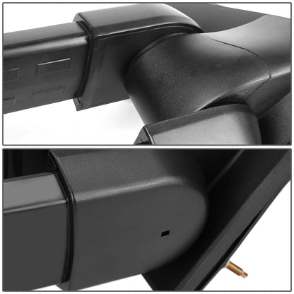 RETROVISORES EXTENDIBLES TOWING MIRROR - 99-06 CHEVY SILVERADO, GMC SIERRA / 00-06 CHEVY SUBURBAN, CHEVY TAHOE, GMC YUKON / 02-06 CHEVY AVALANCHE, CADILLAC ESCALADE - RIGHT - POWERED W/ HEATED - LED SMOKE SIGNAL - BLACK