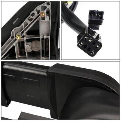 RETROVISORES EXTENDIBLES TOWING MIRROR - 99-06 CHEVY SILVERADO, GMC SIERRA / 00-06 CHEVY SUBURBAN, CHEVY TAHOE, GMC YUKON / 02-06 CHEVY AVALANCHE, CADILLAC ESCALADE - PAIR - POWERED W/ HEATED - LED SMOKE SIGNAL - CHROME