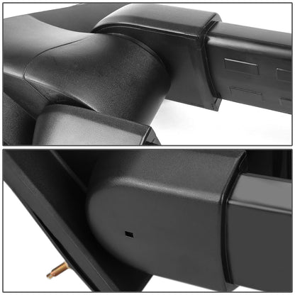 RETROVISORES EXTENDIBLES TOWING MIRROR - 99-06 CHEVY SILVERADO, GMC SIERRA / 00-06 CHEVY SUBURBAN, CHEVY TAHOE, GMC YUKON / 02-06 CHEVY AVALANCHE, CADILLAC ESCALADE - LEFT - POWERED W/ HEATED - LED SMOKE SIGNAL - CHROME