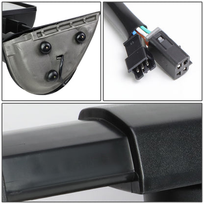 RETROVISORES EXTENDIBLES TOWING MIRROR - 88-98 CHEVY GMC C/K 1500 / 88-00 CHEVY GMC C/K 2500 / 88-02 CHEVY GMC C3500 / 88-00 CHEVY GMC K3500 / 95-99 CHEVY TAHOE / 92-99 GMC YUKON, SUBURBAN - LEFT - POWERED - LED SMOKE SIGNAL - BLACK