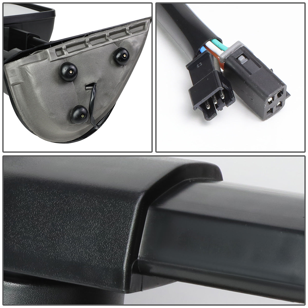 RETROVISORES EXTENDIBLES TOWING MIRROR - 88-98 CHEVY GMC C/K 1500 / 88-00 CHEVY GMC C/K 2500 / 88-02 CHEVY GMC C3500 / 88-00 CHEVY GMC K3500 / 95-99 CHEVY TAHOE / 92-99 GMC YUKON, SUBURBAN - PAIR - POWERED W/O HEATED - LED SMOKE SIGNAL - CHROME