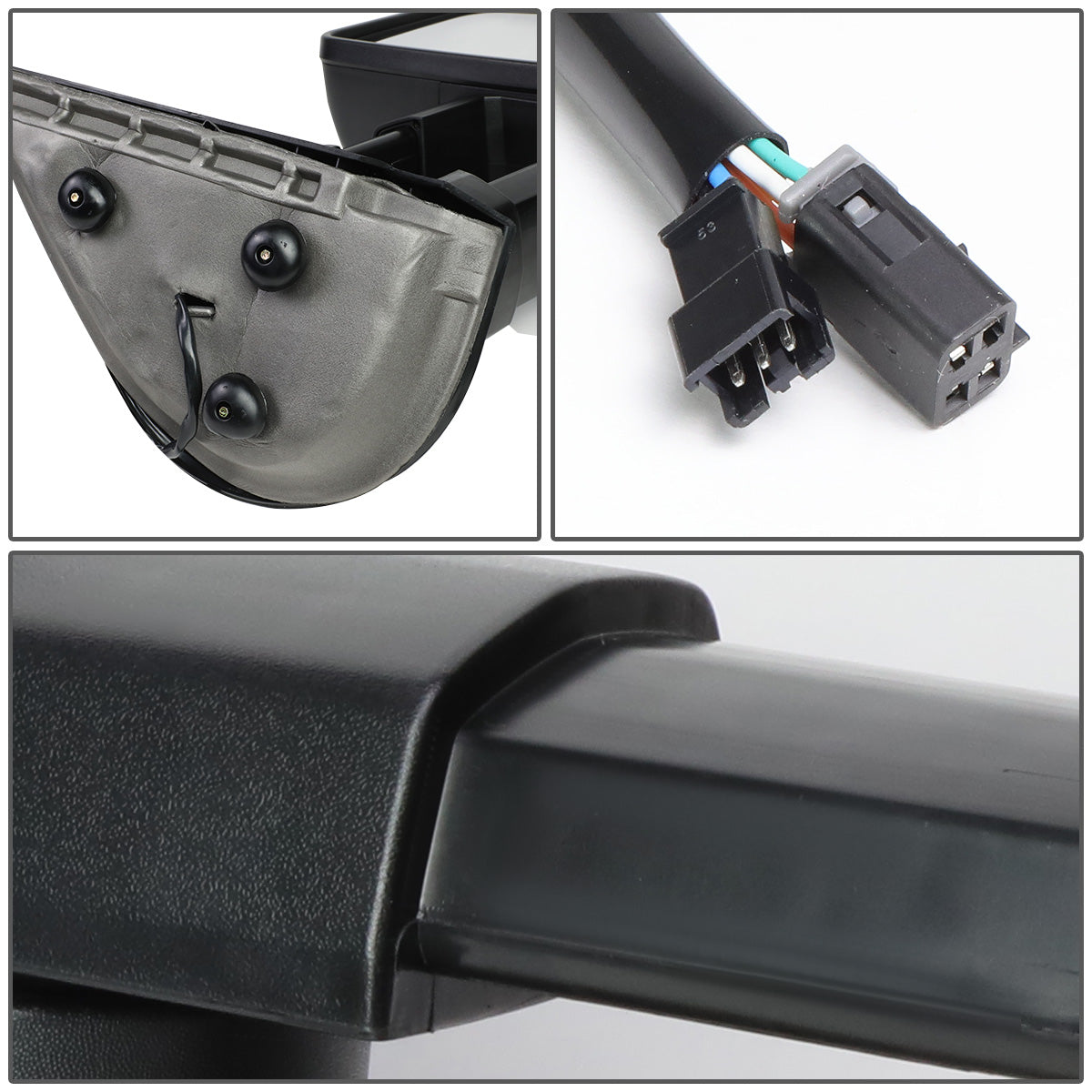 RETROVISORES EXTENDIBLES TOWING MIRROR - 88-98 CHEVY GMC C/K 1500 / 88-00 CHEVY GMC C/K 2500 / 88-02 CHEVY GMC C3500 / 88-00 CHEVY GMC K3500 / 95-99 CHEVY TAHOE / 92-99 GMC YUKON, SUBURBAN - RIGHT - POWERED W/O HEATED - LED SMOKE SIGNAL - CHROME