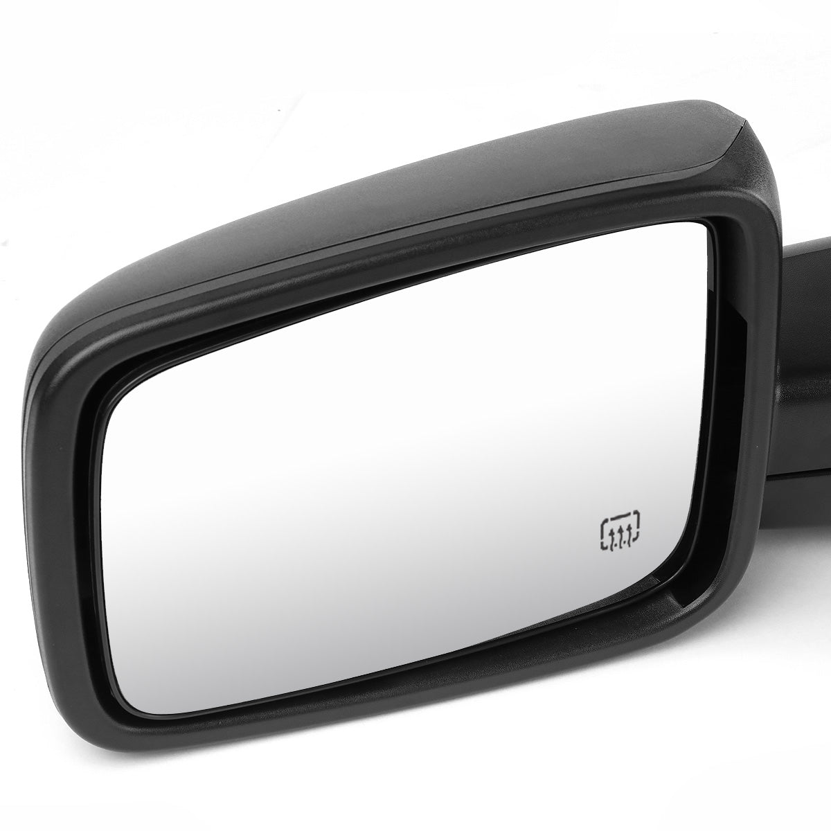 RETROVISORES EXTENDIBLES TOWING MIRROR - 09-16 DODGE RAM 1500 / 10-16 DODGE RAM 2500, 3500, 4500, 5500 - OE STYLE - LEFT - POWERED W/ HEATED W/ TEMPERATURE SENSOR W/ PUDDLE LIGHT - LED AMBER SIGNAL - BLACK
