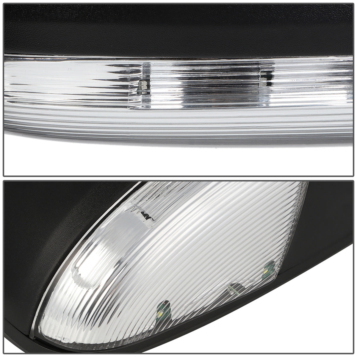 RETROVISORES EXTENDIBLES TOWING MIRROR - 09-16 DODGE RAM 1500 / 10-16 DODGE RAM 2500, 3500, 4500, 5500 - OE STYLE - LEFT - POWERED W/ HEATED W/ TEMPERATURE SENSOR W/ PUDDLE LIGHT - LED AMBER SIGNAL - BLACK