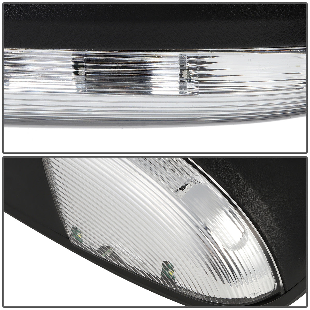 RETROVISORES EXTENDIBLES TOWING MIRROR - 09-16 DODGE RAM 1500 / 10-16 DODGE RAM 2500, 3500, 4500, 5500 - OE STYLE - RIGHT - POWERED W/ HEATED W/ TEMPERATURE SENSOR W/ PUDDLE LIGHT - LED AMBER SIGNAL - BLACK