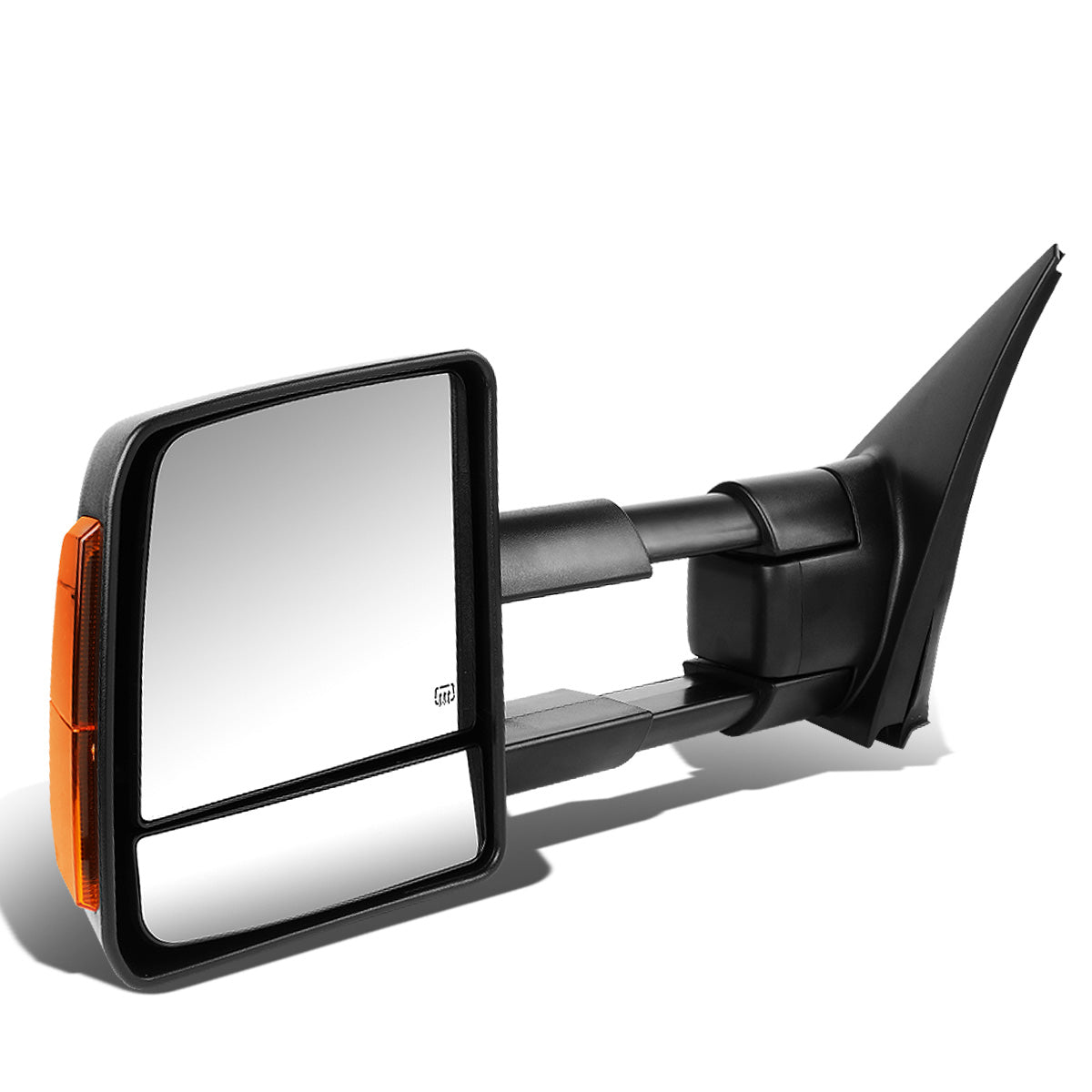 RETROVISORES EXTENDIBLES TOWING MIRROR - 07-16 TOYOTA TUNDRA - LEFT - POWERED W/ HEATED - LED AMBER SIGNAL - BLACK
