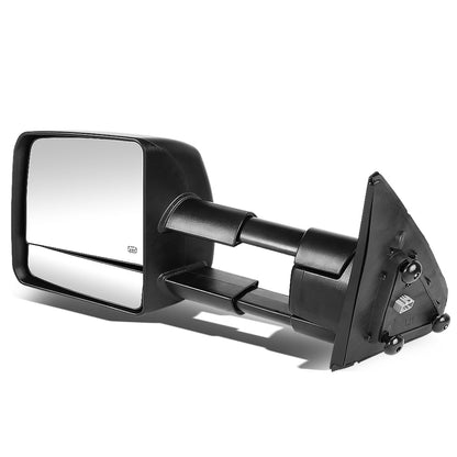 RETROVISORES EXTENDIBLES TOWING MIRROR - 07-16 TOYOTA TUNDRA - LEFT - POWERED W/ HEATED - LED AMBER SIGNAL - BLACK