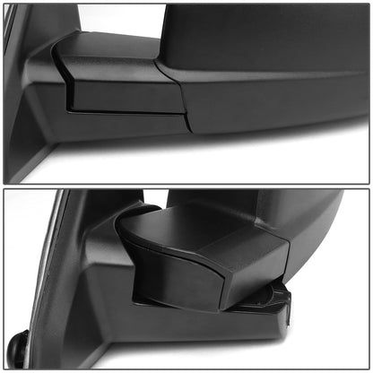 RETROVISORES EXTENDIBLES TOWING MIRROR - 09-16 DODGE RAM 1500 / 10-16 DODGE RAM 2500, 3500, 4500, 5500 - OE STYLE - LEFT - MANUAL W/ HEATED W/O SIGNAL - BLACK