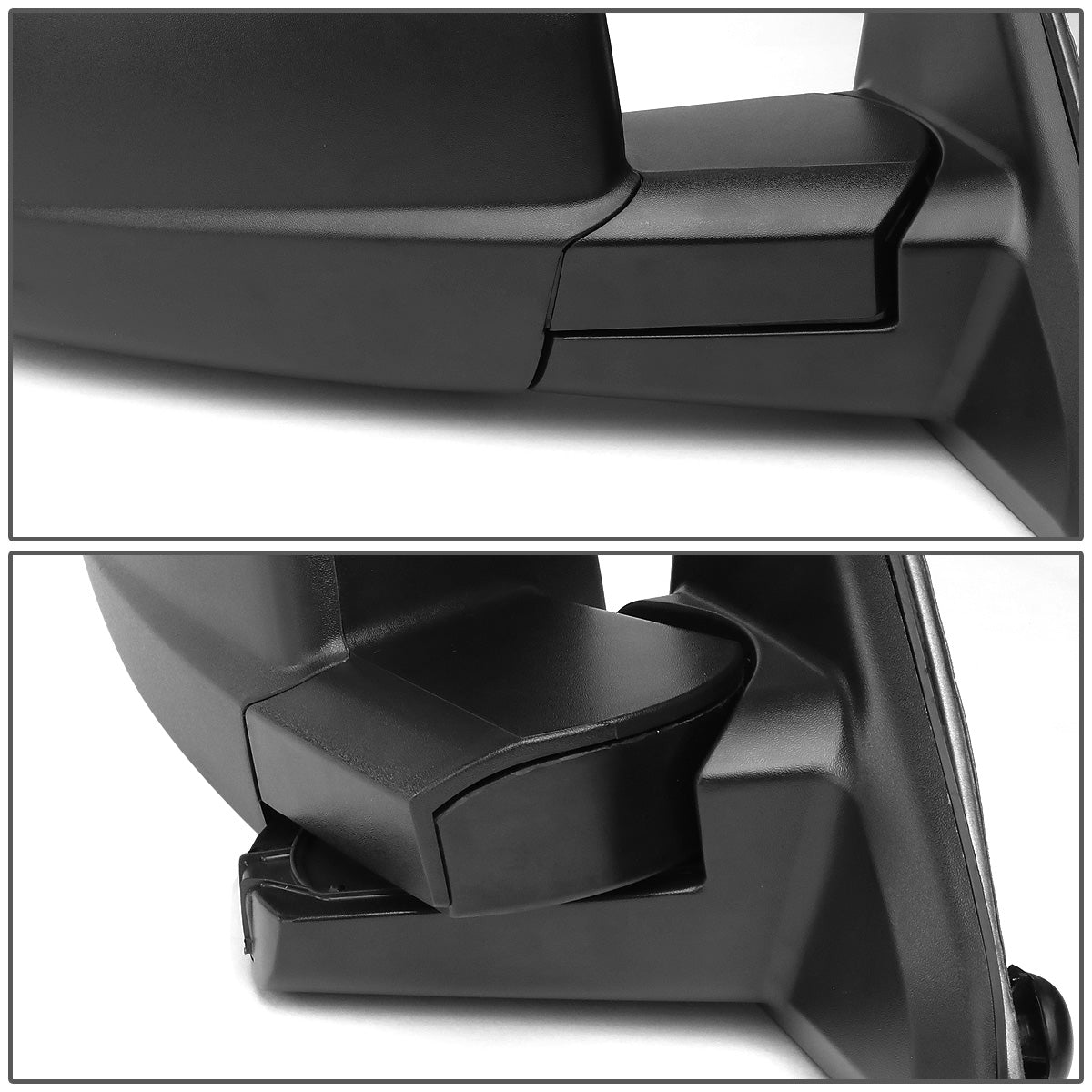 RETROVISORES EXTENDIBLES TOWING MIRROR - 09-16 DODGE RAM 1500 / 10-16 DODGE RAM 2500, 3500, 4500, 5500 - OE STYLE - RIGHT - MANUAL W/ HEATED W/O SIGNAL - BLACK