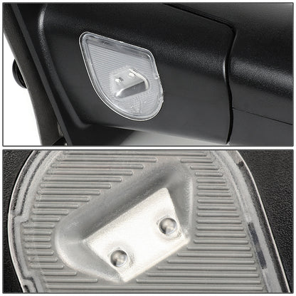 RETROVISORES EXTENDIBLES TOWING MIRROR - 02-08 DODGE RAM 1500 / 03-09 DODGE RAM 2500, 3500 - PAIR - MANUAL W/ HEATED W/ PUDDLE LIGHT - BLACK