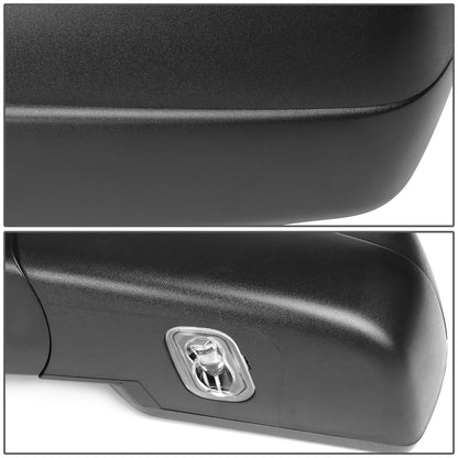 RETROVISORES EXTENDIBLES TOWING MIRROR - 14-18 CHEVY SILVERADO 1500, GMC SIERRA 1500 / 15-18 CHEVY SILVERADO 2500HD, 3500HD, GMC SIERRA 2500HD, 3500HD - LEFT - POWERED W/HEATED - BLACK