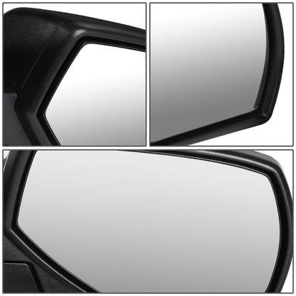 RETROVISORES EXTENDIBLES TOWING MIRROR - 14-18 CHEVY SILVERADO 1500, GMC SIERRA 1500 / 15-18 CHEVY SILVERADO 2500HD, 3500HD, GMC SIERRA 2500HD, 3500HD - RIGHT - POWERED W/HEATED - BLACK