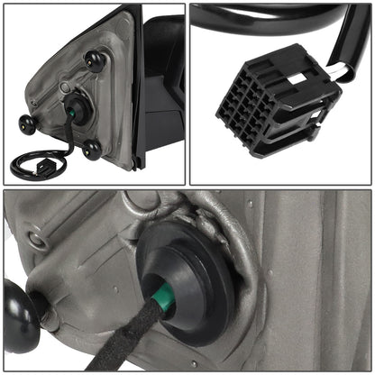 RETROVISORES EXTENDIBLES TOWING MIRROR - 14-18 CHEVY SILVERADO 1500, GMC SIERRA 1500 / 15-18 CHEVY SILVERADO 2500HD, 3500HD, GMC SIERRA 2500HD, 3500HD - RIGHT - POWERED W/HEATED - BLACK