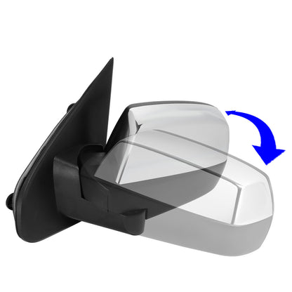 RETROVISORES EXTENDIBLES TOWING MIRROR - 14-18 CHEVY SILVERADO 1500, GMC SIERRA 1500 / 15-18 CHEVY SILVERADO 2500HD, 3500HD, GMC SIERRA 2500HD, 3500HD - LEFT - POWERED W/HEATED - CHROME