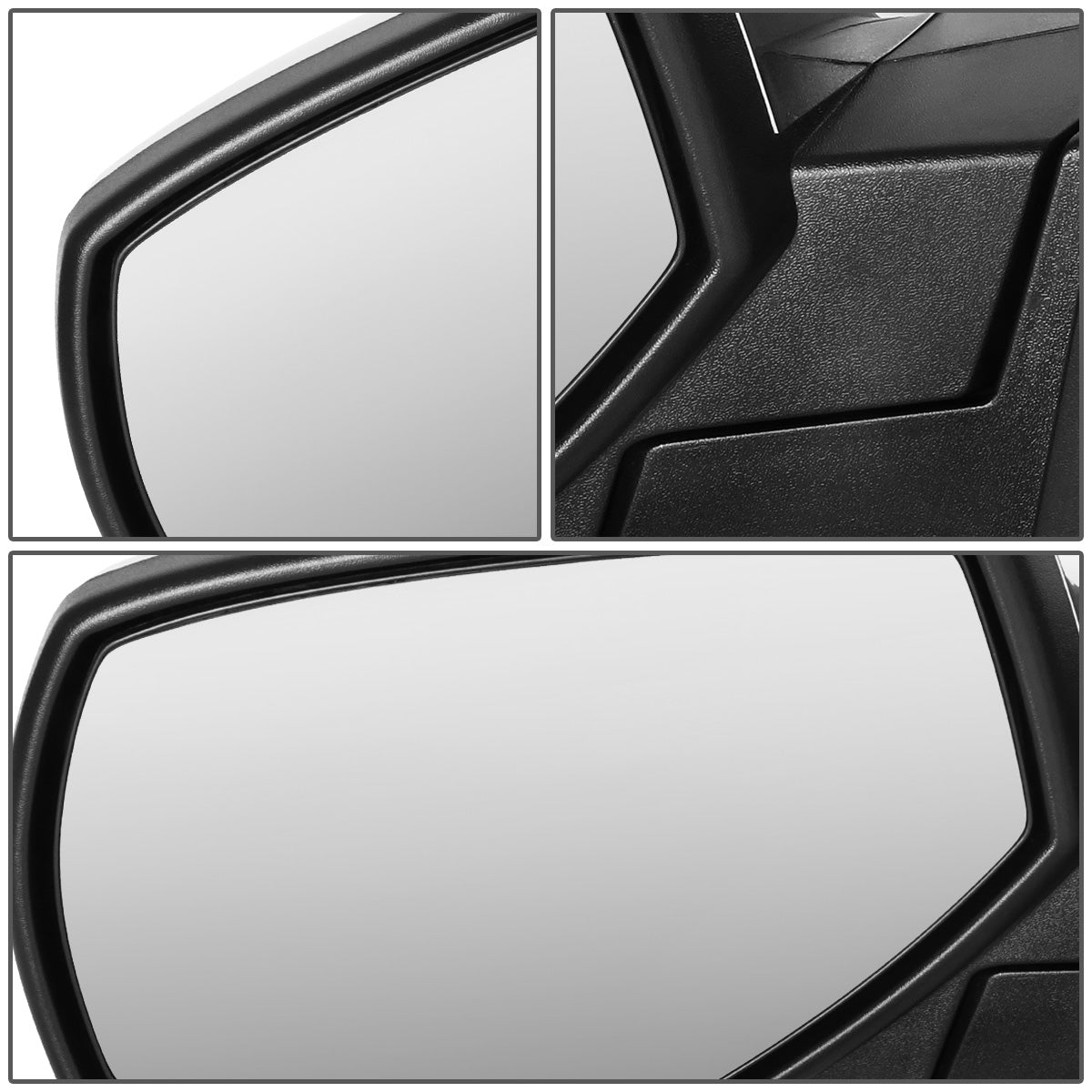 RETROVISORES EXTENDIBLES TOWING MIRROR - 14-18 CHEVY SILVERADO 1500, GMC SIERRA 1500 / 15-18 CHEVY SILVERADO 2500HD, 3500HD, GMC SIERRA 2500HD, 3500HD - LEFT - POWERED W/HEATED - CHROME