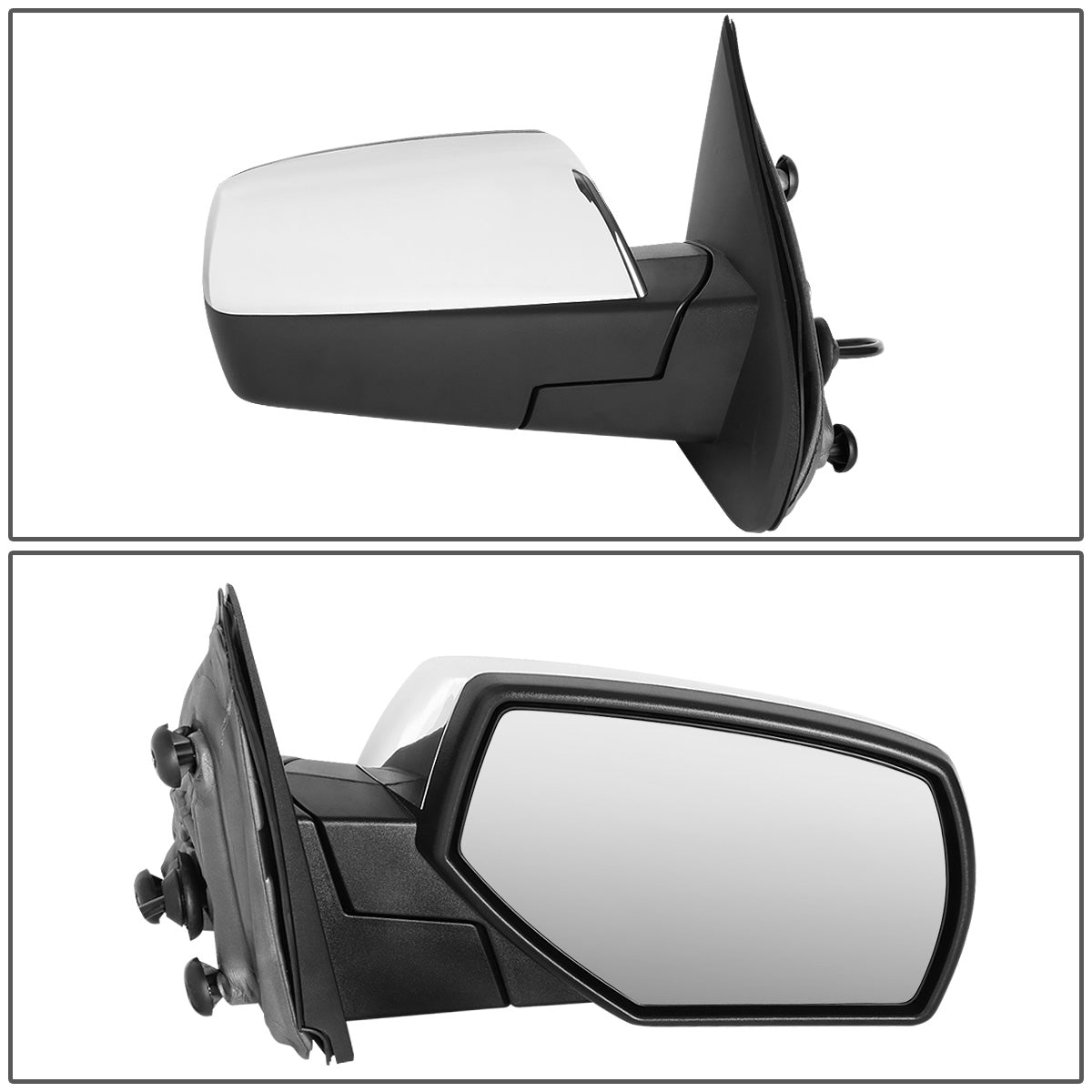 RETROVISORES EXTENDIBLES TOWING MIRROR - 14-18 CHEVY SILVERADO 1500, GMC SIERRA 1500 / 15-18 CHEVY SILVERADO 2500HD, 3500HD, GMC SIERRA 2500HD, 3500HD - RIGHT - POWERED W/HEATED - CHROME
