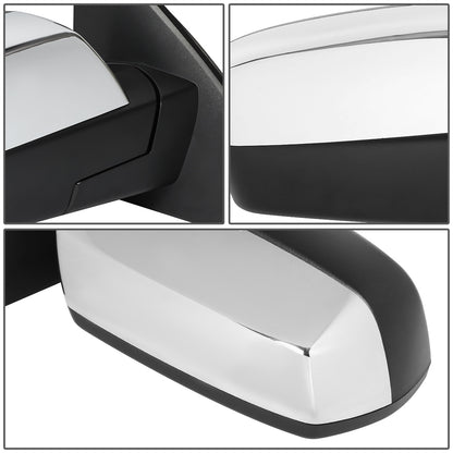 RETROVISORES EXTENDIBLES TOWING MIRROR - 14-18 CHEVY SILVERADO 1500, GMC SIERRA 1500 / 15-18 CHEVY SILVERADO 2500HD, 3500HD, GMC SIERRA 2500HD, 3500HD - RIGHT - POWERED W/HEATED - CHROME