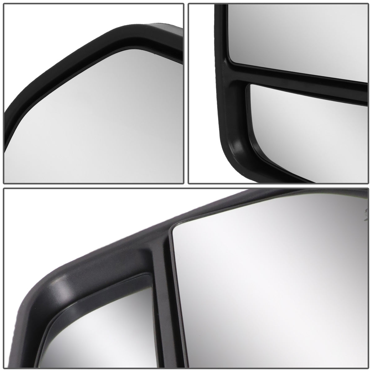 RETROVISORES EXTENDIBLES TOWING MIRROR - 04-14 FORD F-150 - PAIR - MANUAL W/ PUDDLE LIGHT - LED AMBER SIGNAL - CHROME