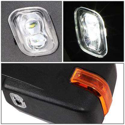 RETROVISORES EXTENDIBLES TOWING MIRROR - 04-14 FORD F-150 - PAIR - POWERED W/HEATED W/PUDDLE LIGHT - AMBER SIGNAL - BLACK