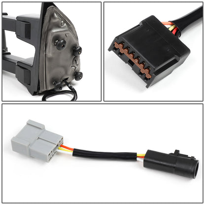 RETROVISORES EXTENDIBLES TOWING MIRROR - 99-07 FORD F-250, F-350, F-450, F-550 SUPER DUTY - PAIR - POWERED W/HEATED - AMBER SIGNAL - BLACK
