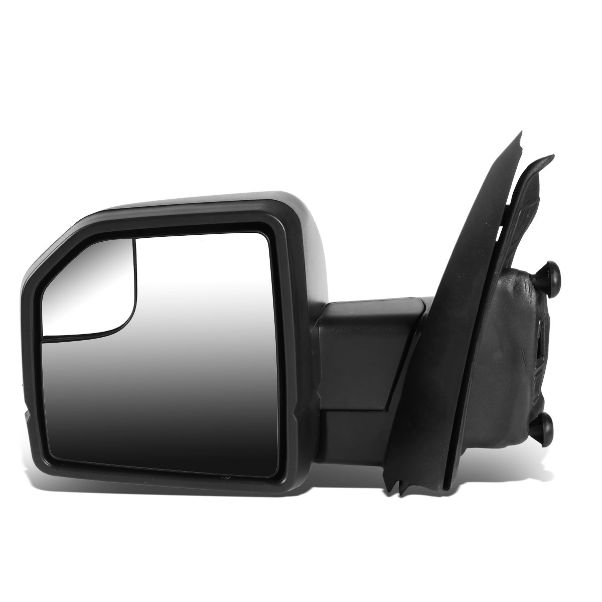 RETROVISORES EXTENDIBLES TOWING MIRROR - 15-18 FORD F-150 - OE STYLE - LEFT - MANUAL W/O HEATED - ONLY FITS MODELS 8 PIN PLUG, DOES NOT FIT 22 PIN MODELS - LED AMBER SIGNAL - BLACK