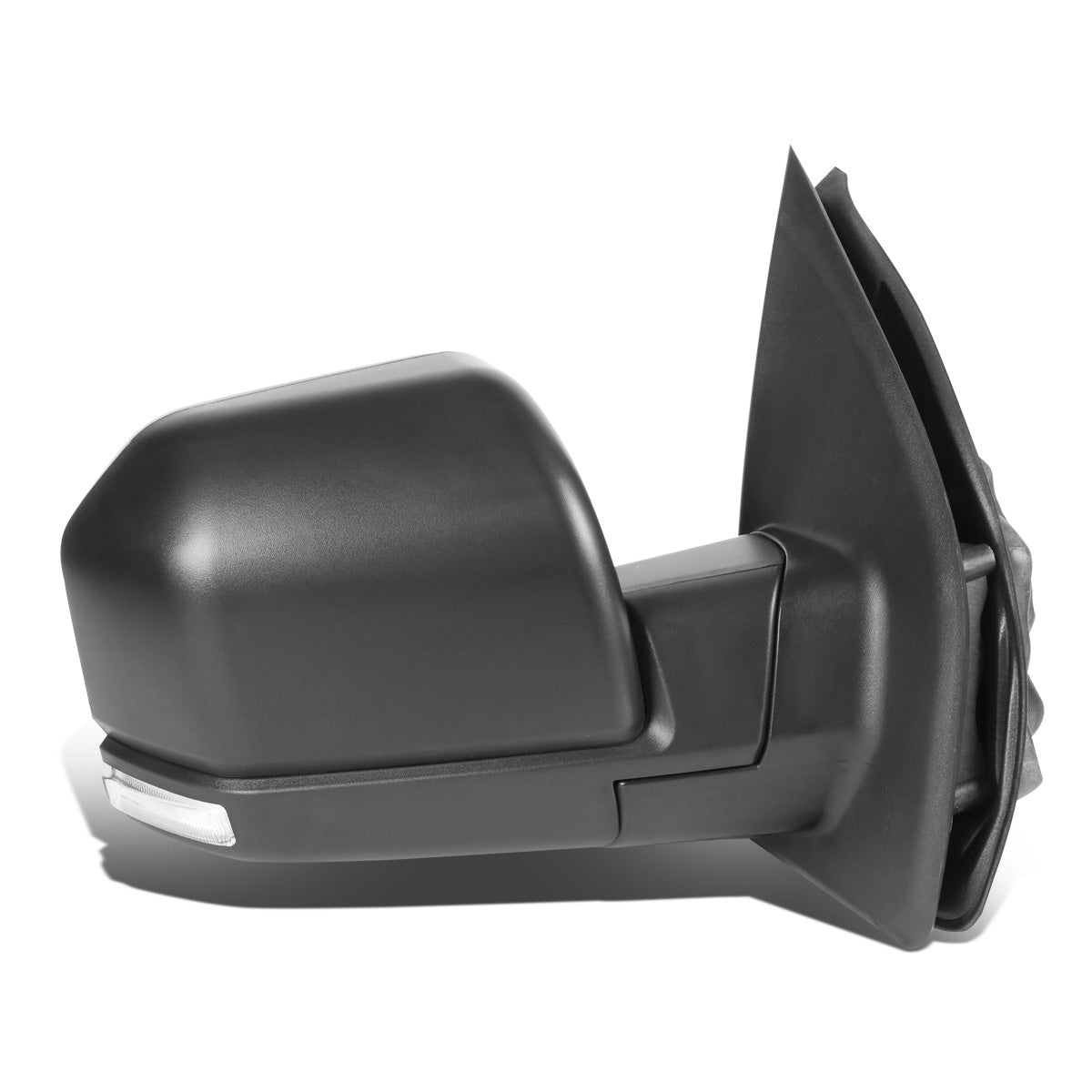 RETROVISORES EXTENDIBLES TOWING MIRROR - 15-18 FORD F-150 - OE STYLE - RIGHT - MANUAL W/O HEATED - ONLY FITS MODELS 8 PIN PLUG, DOES NOT FIT 22 PIN MODELS - LED AMBER SIGNAL - BLACK