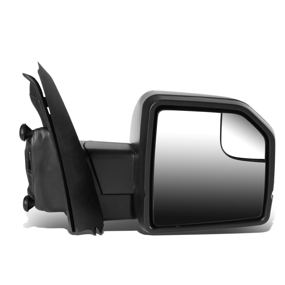RETROVISORES EXTENDIBLES TOWING MIRROR - 15-18 FORD F-150 - OE STYLE - RIGHT - MANUAL W/O HEATED - ONLY FITS MODELS 8 PIN PLUG, DOES NOT FIT 22 PIN MODELS - LED AMBER SIGNAL - BLACK