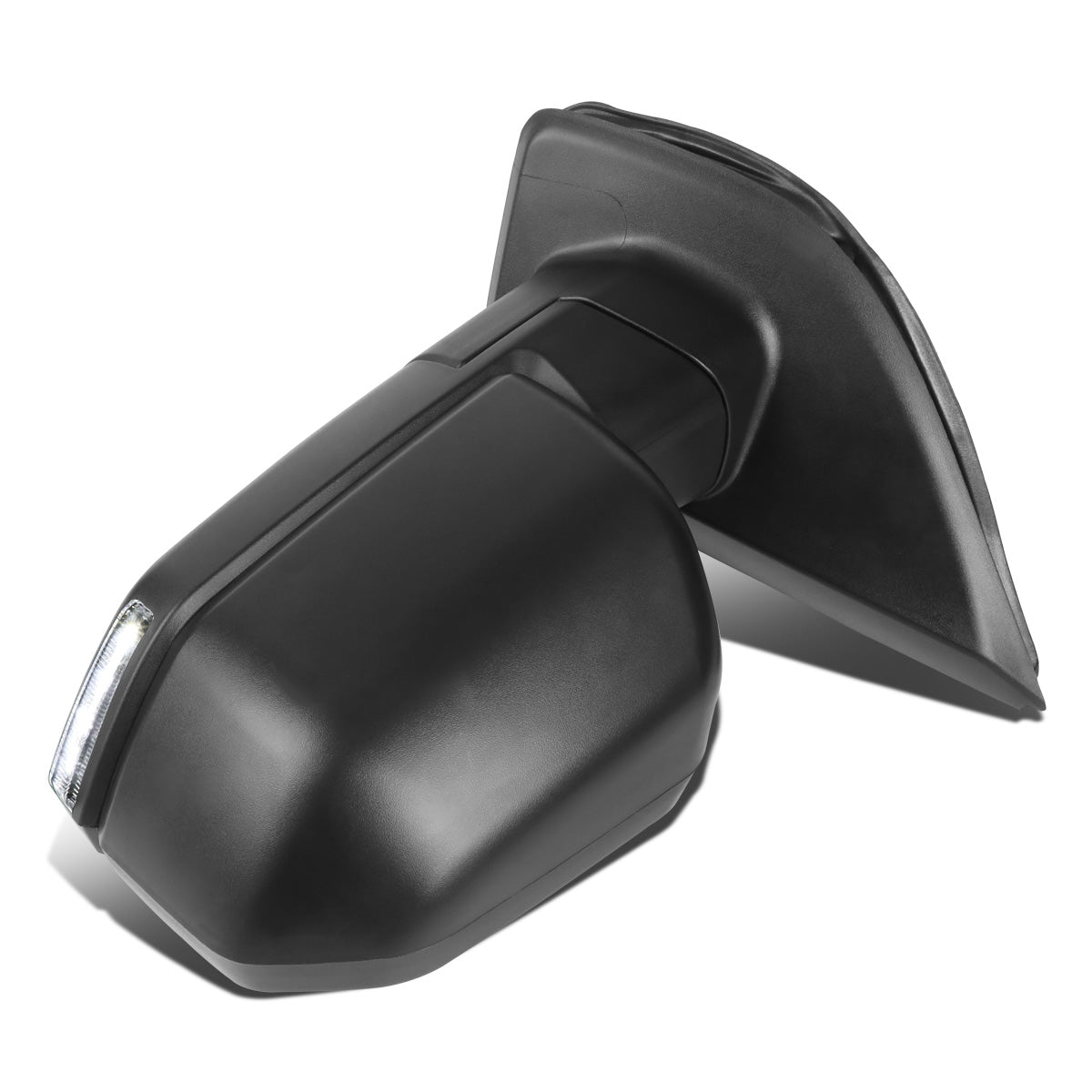 RETROVISORES EXTENDIBLES TOWING MIRROR - 15-18 FORD F-150 - OE STYLE - LEFT - POWERED W/ HEATED W/ PUDDLE LIGHT - ONLY FITS MODELS WITH 22 PIN PLUG / DOES NOT FIT 8 PIN PLUG MODELS - LED AMBER SIGNAL - BLACK