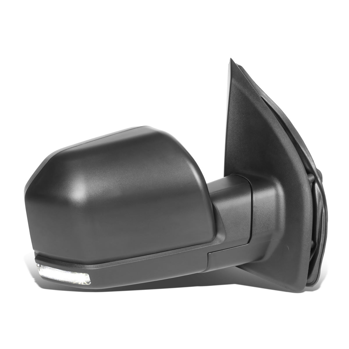 RETROVISORES EXTENDIBLES TOWING MIRROR - 15-18 FORD F-150 - OE STYLE - RIGHT - POWERED W/ HEATED W/ PUDDLE LIGHT - ONLY FITS MODELS WITH 22 PIN PLUG / DOES NOT FIT 8 PIN PLUG MODELS - LED AMBER SIGNAL - BLACK